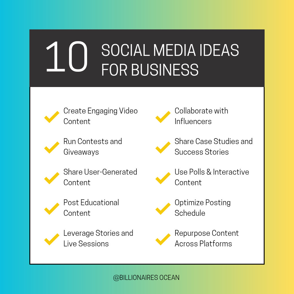Social Media Ideas for Business
